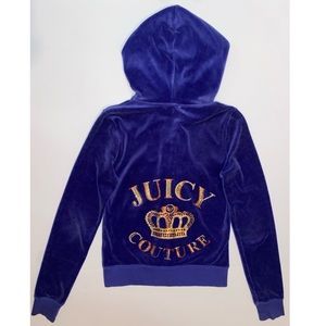 JUICY COUTURE ORIGINAL VELOUR ZIP HOODIE